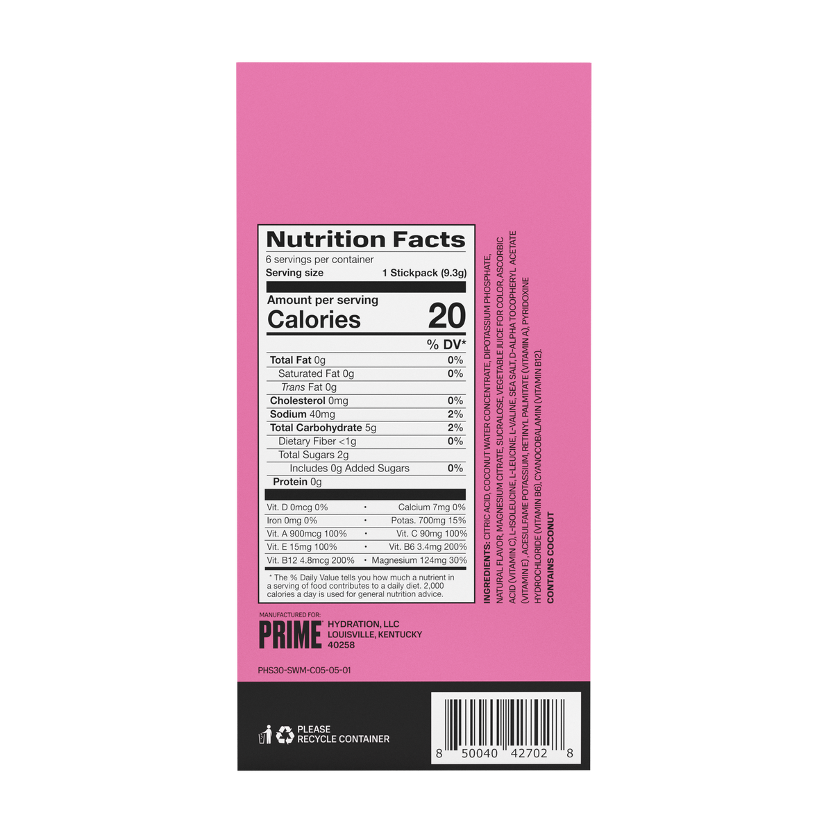 PRIME HYDRATION+ STICKS (3-Pack Minimum)