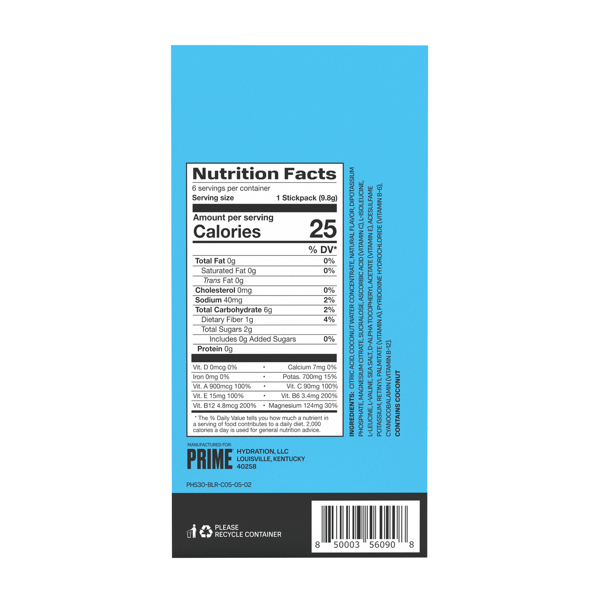 PRIME HYDRATION+ STICKS (3-Pack Minimum)