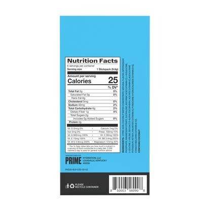 PRIME HYDRATION+ STICKS (3-Pack Minimum)