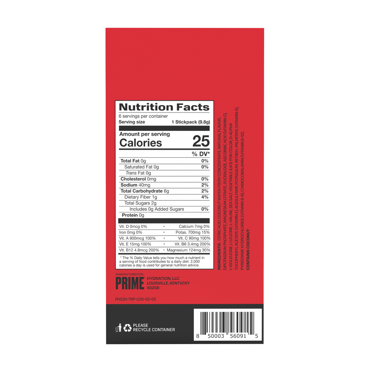 PRIME HYDRATION+ STICKS (3-Pack Minimum)