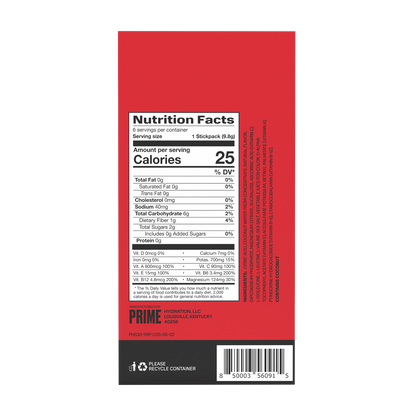 PRIME HYDRATION+ STICKS (3-Pack Minimum)